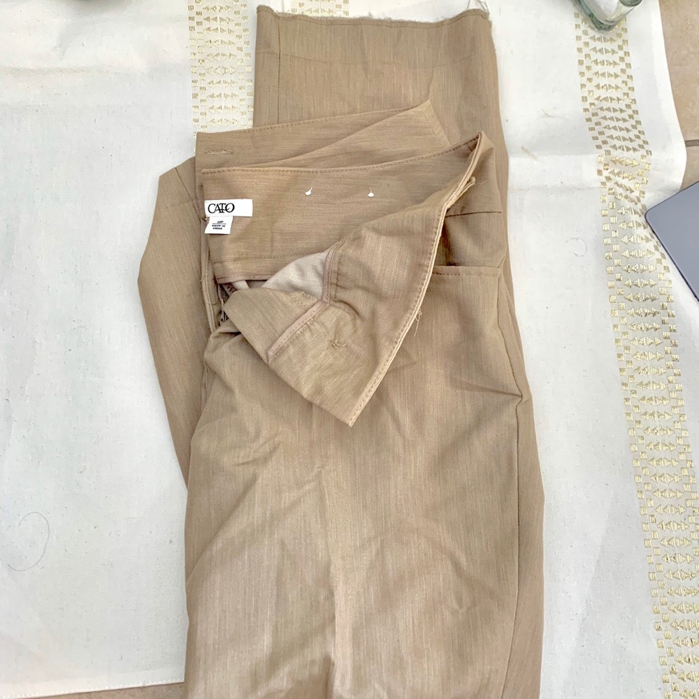 Cato tan/beige slacks Size. 10P